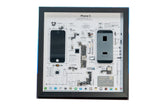 Framed Teardown Art for iPhone 5 display piece ready to hang