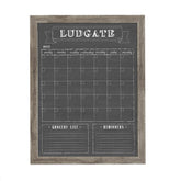 Framed Wall Calendar 18x24 frame with non-glare front