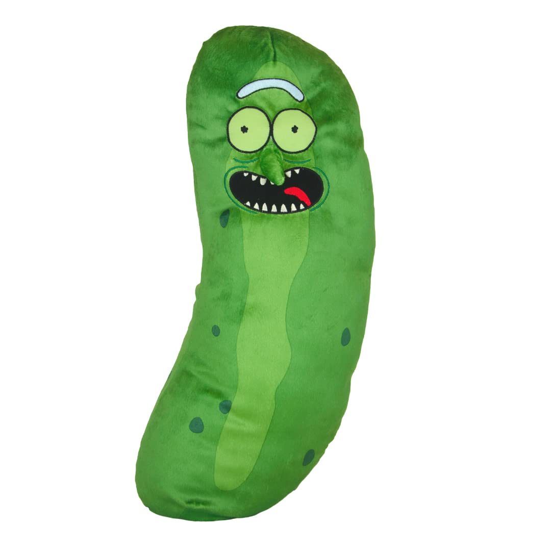 Franco Collectibles Pickle Rick plush cuddle pillow