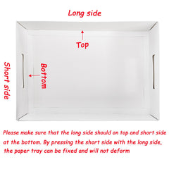 Large white disposable serving trays for snacks fruits and cookies