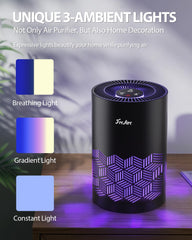 FreAire air purifier with ambient decorative lights