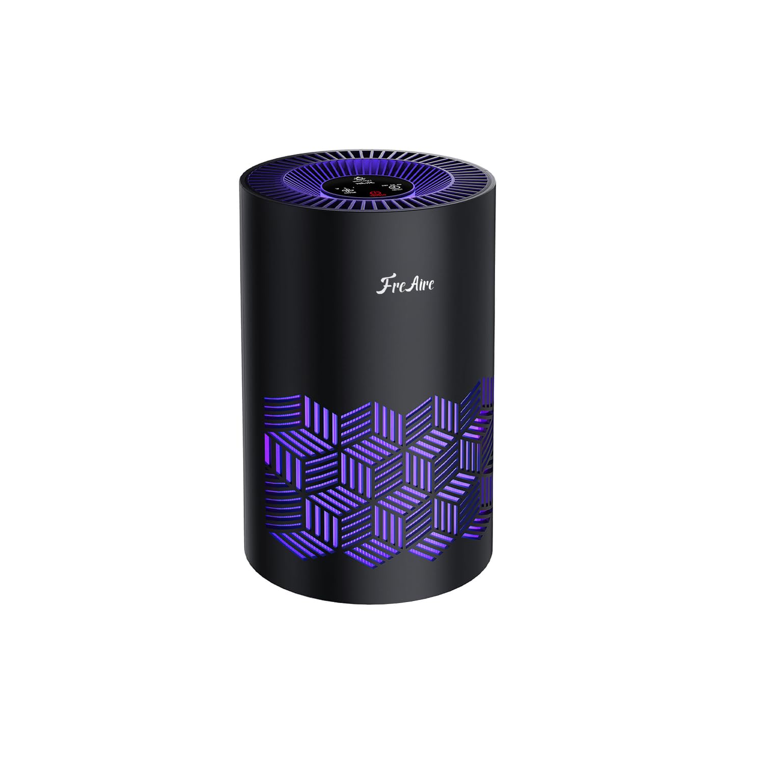 FreAire air purifier for home with RGB lights and 3-level filtration
