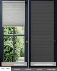 Cordless operation demonstrated on 24x40 shade for doors