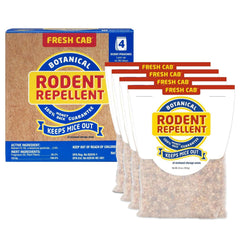 Fresh Cab Botanical Rodent Repellent four scent pouch packaging