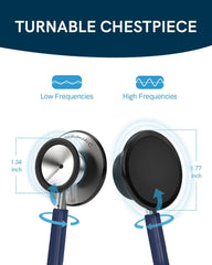 Stethoscope for nurses FriCARE navy blue