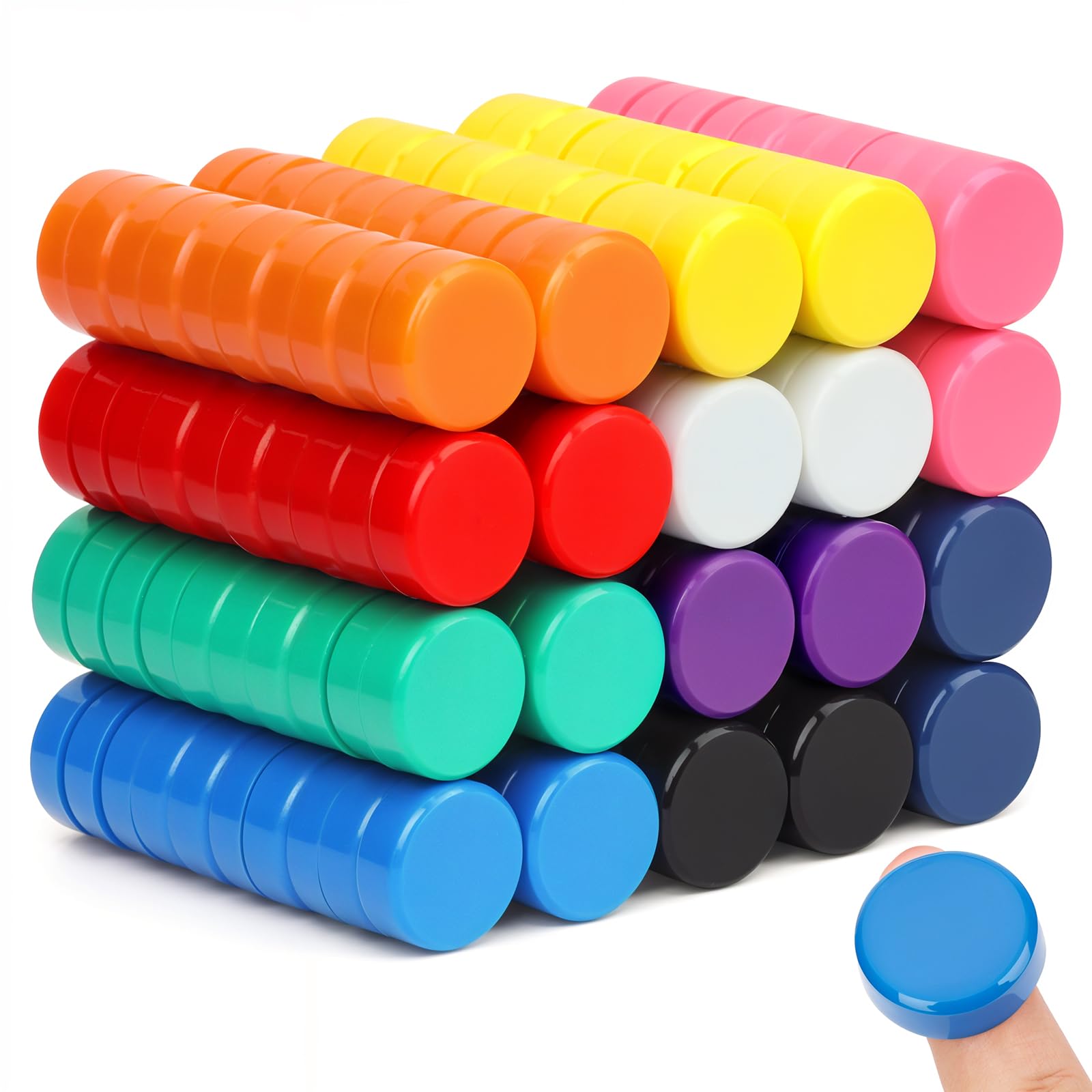 200 pack fridge magnets in 10 colors red green yellow blue and others