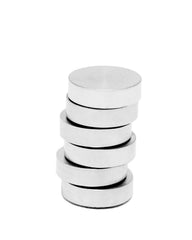 Brushed stainless steel disc magnets for fridge