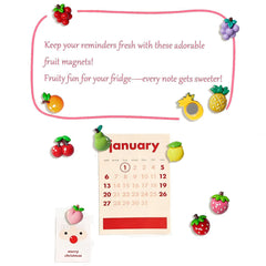 Ten fruit varieties covered by the magnet set