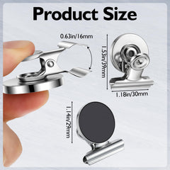 Fridge or whiteboard magnetic clips size 1.57 by 1.22 inches