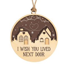 Friend Ornaments for Women wood 4-inch ornament