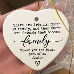 Double sided heart plaque with 3 inch diameter