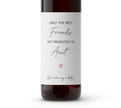 Friends pregnancy announcement wine labels 4 pack