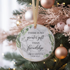 Best friends 2025 round ceramic ornament