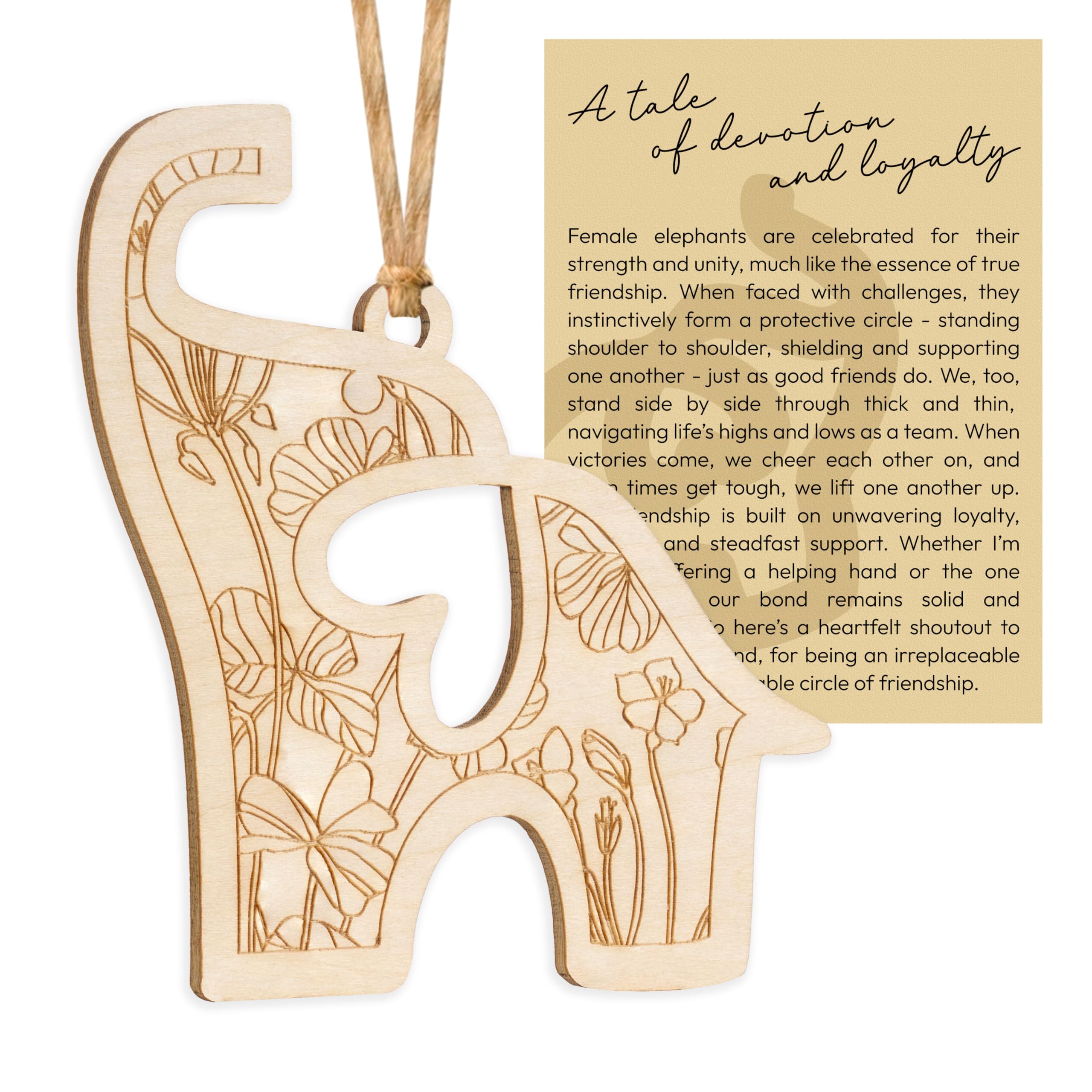 Friendship Elephant Easter Ornament