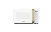 Frigidaire retro microwave WhiteGold on countertop