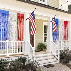 Fringe curtain 3.3 by 6.6 feet wave design