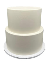 FromJennWithLove two tier ivory fake cake front view