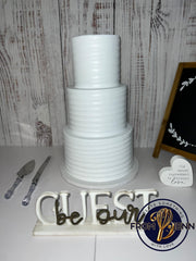 Foam cake dummy for wedding decor 18 inch white artificial cake