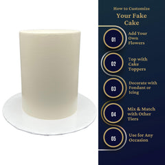 Lightweight foam cake display prop for easy transport