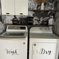 Wash decal applied to front-load doors
