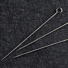 Fruit skewers with stainless steel picks olives cherries citrus