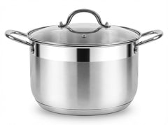 Fruokit stainless steel soup pot 4QT with vented glass lid