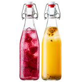 FrutPunch 16oz swing top glass bottle front view
