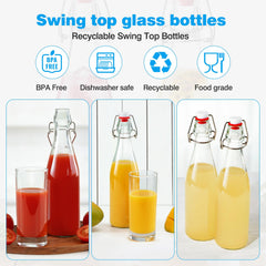 FrutPunch fermentation bottle 16oz clear glass design