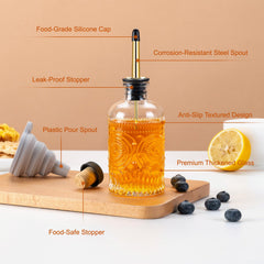 FrutPunch Syrup Dispenser includes funnel stopper and spout