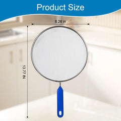 frying pan splatter guard with ultra fine mesh