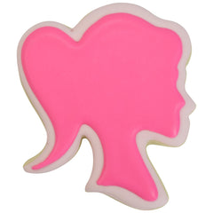 Fuchsia doll head cookie cutter 3.5 inch steel by R&M
