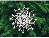 Fuck 2024 Ornament black birch wood Christmas decor