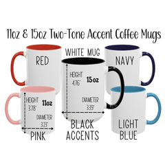 Optical illusion design hidden message mug