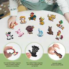 Full back magnets for fridge secure metal surface attachment