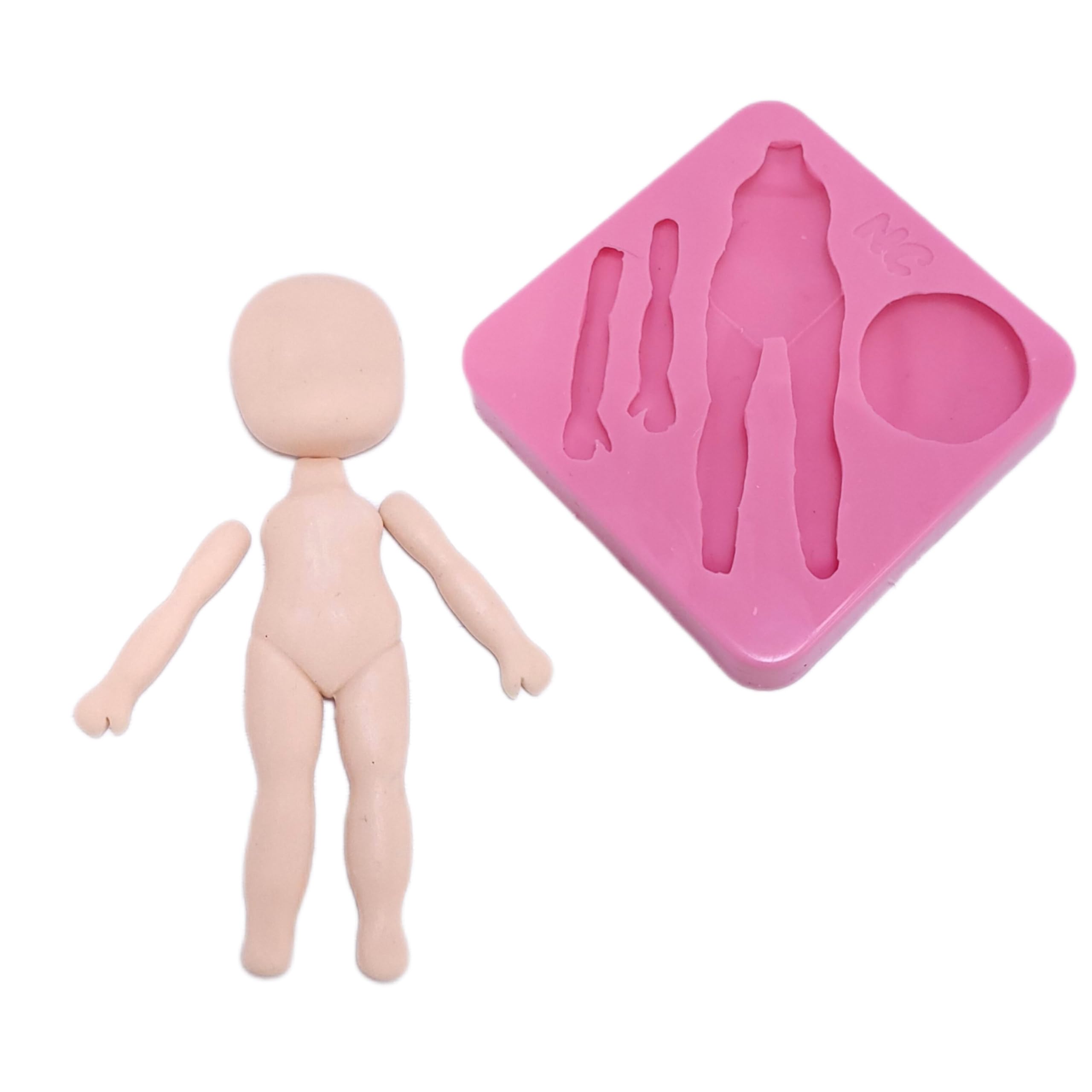 Full Body doll mold NC082 for crafts and culinary use