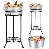 Fumete beverage tub with stand two-set kit for outdoor parties