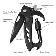 Glass breaker included as part of six-tool design