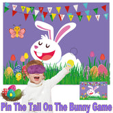 funnlot easter games kids pin tail bunny poster