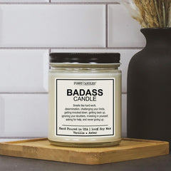 Funny Candles 100 percent soy wax burn time 45+ hours
