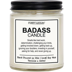 Funny Candles Vanilla Scented candle packaging