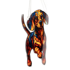 Funny Christmas Dachshunds Ornament with ready to gift packaging