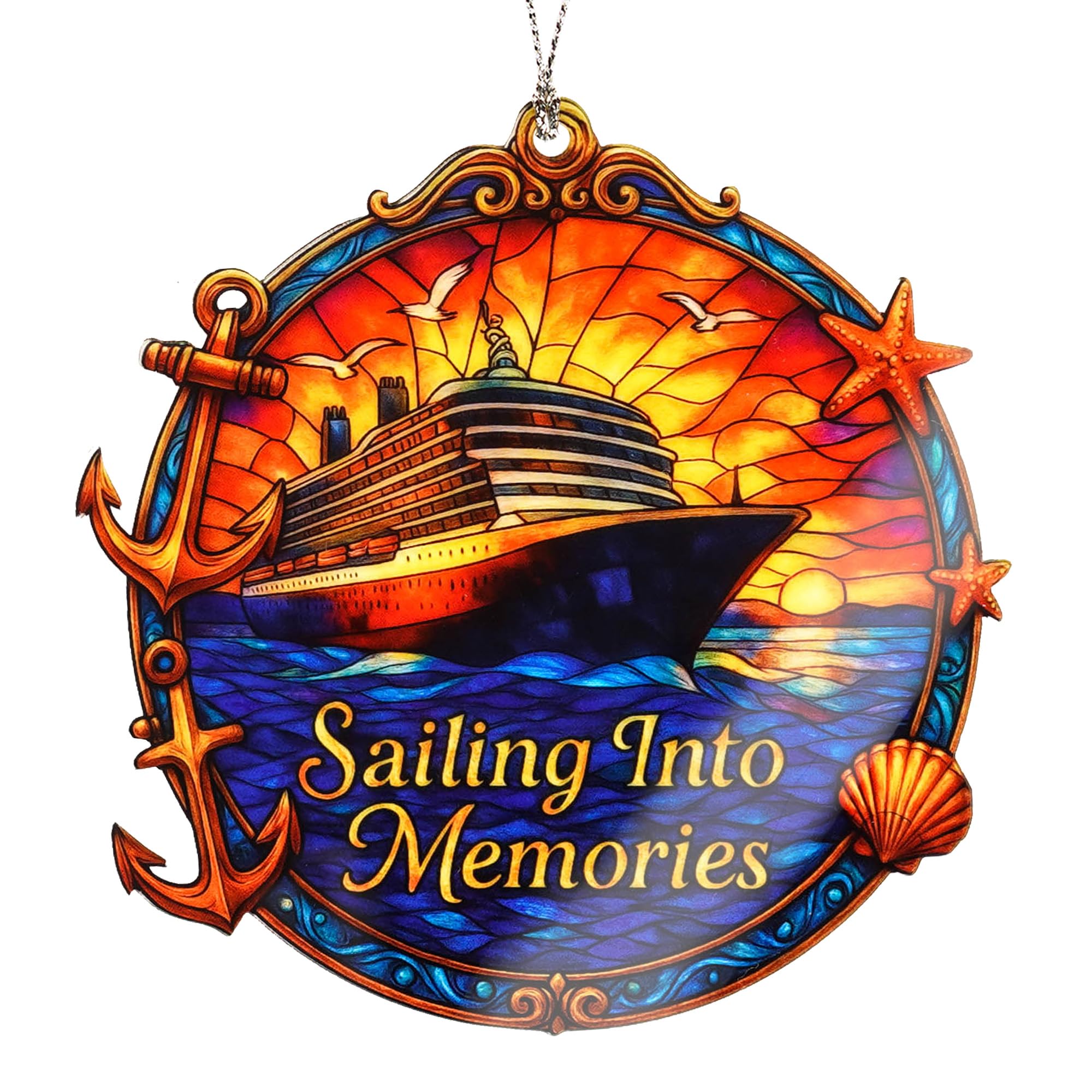 Funny Christmas Ornaments Cruise Memories Ornament on Christmas tree