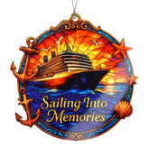 Funny Christmas Ornaments Cruise Memories Ornament on Christmas tree