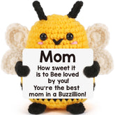 Funny Mom Gift from Daughter Son crochet bee keepsake on desk