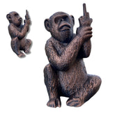 Funny Monkey Middle Finger Figurine hand-painted desk decor
