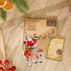 Christmas Ornament Santa Centaur with intricate motifs
