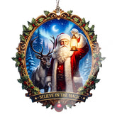 Funny Christmas santa ornaments 2025 product packaging and display