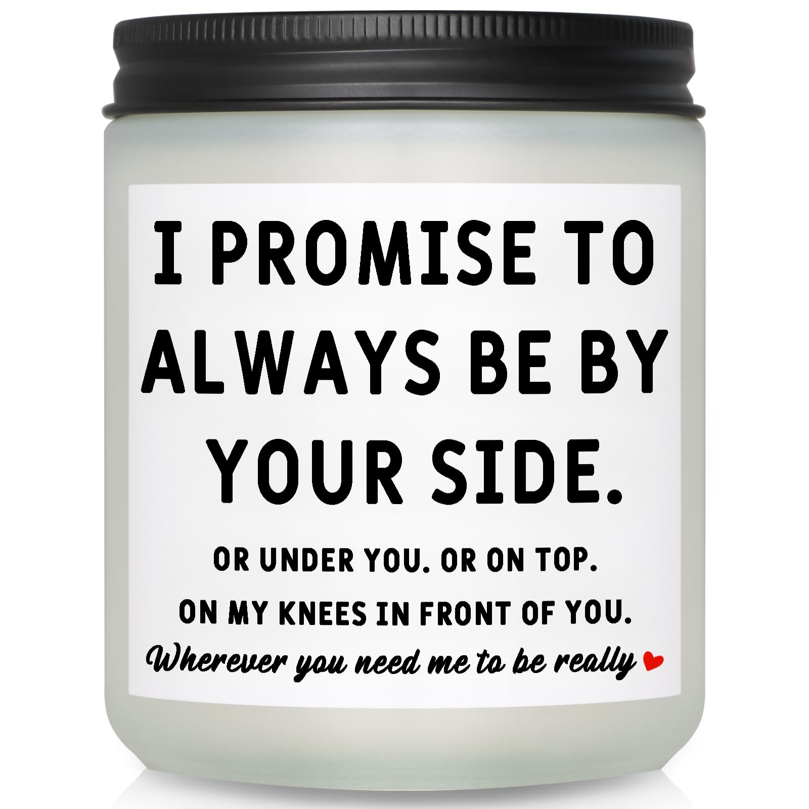 Funny Valentines Day Gifts for Him candle in frosted jar