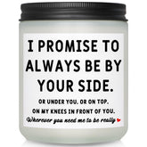 Funny Valentines Day Gifts for Him candle in frosted jar