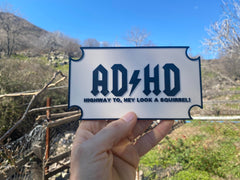 Funny ADHD wall desk decor sign made from eco-friendly PLA
